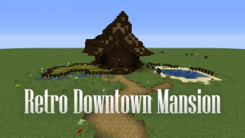 Retro Downtown Mansion Map 1.13.2 for Minecraft Thumbnail