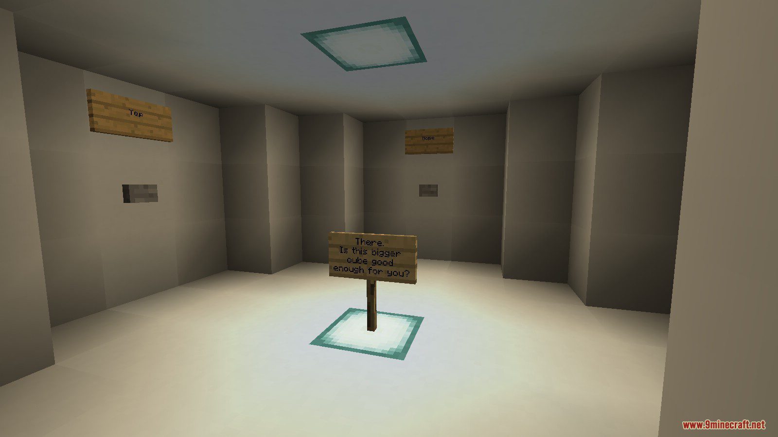 Sit it a Cube and Do Nothing Map 1.13.2 for Minecraft 4