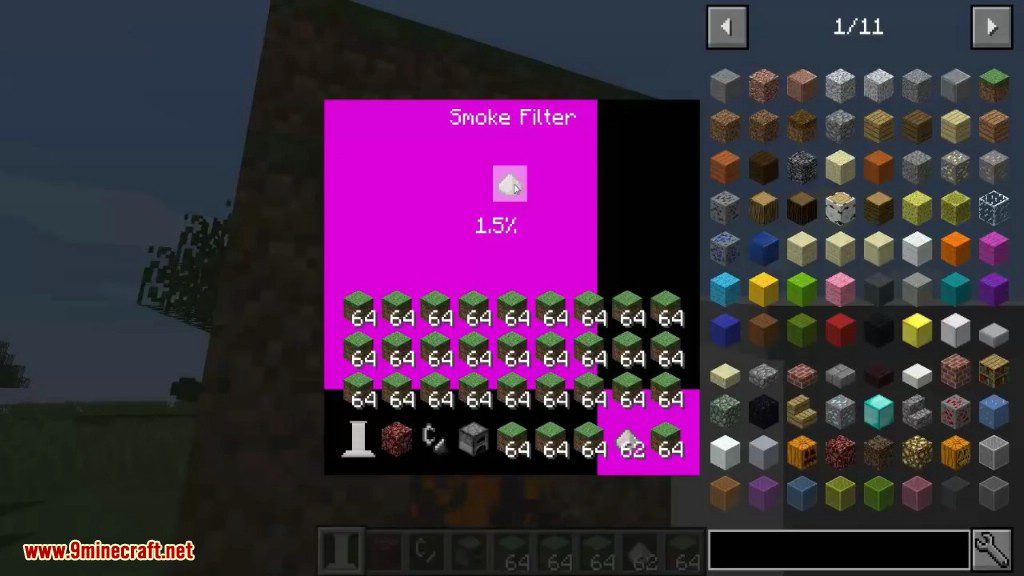 Smoke Filter Mod 1.12.2, 1.10.2 (Air Filter) 8