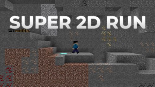 Super 2D Run Map 1.13.2 for Minecraft Thumbnail