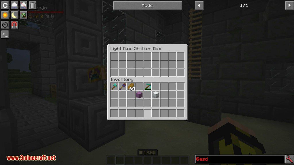 Bauble Shulker Boxes Mod 1.12.2 (Turn Your Shulker Box as a Backpack) 5