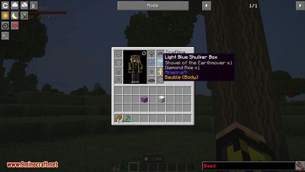 Bauble Shulker Boxes Mod 1.12.2 (Turn Your Shulker Box as a Backpack) 6