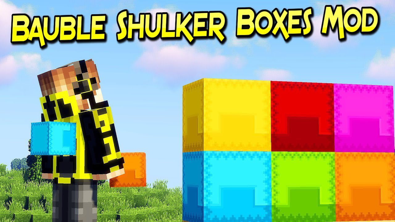 Bauble Shulker Boxes Mod 1.12.2 (Turn Your Shulker Box as a Backpack) 1