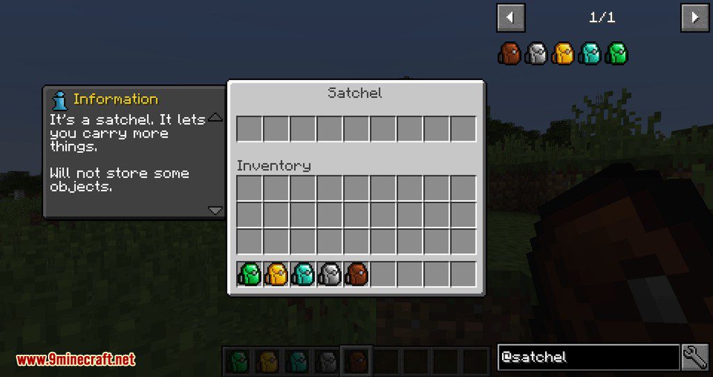 CoFH Vanilla+ Satchels Mod 1.12.2 (Adds Satchels In Vanilla Materials) 9