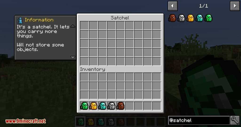 CoFH Vanilla+ Satchels Mod 1.12.2 (Adds Satchels In Vanilla Materials) 10