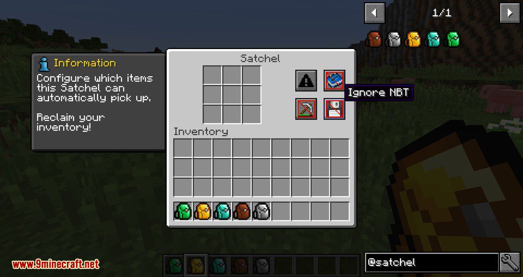 CoFH Vanilla+ Satchels Mod 1.12.2 (Adds Satchels In Vanilla Materials) 13