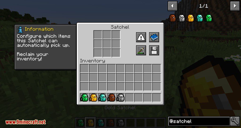 CoFH Vanilla+ Satchels Mod 1.12.2 (Adds Satchels In Vanilla Materials) 14