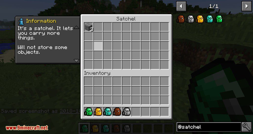 CoFH Vanilla+ Satchels Mod 1.12.2 (Adds Satchels In Vanilla Materials) 16