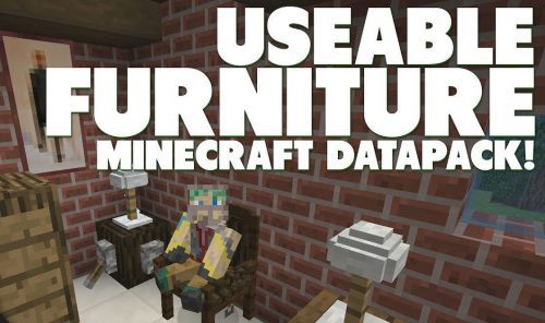 Furniture Data Pack (1.17.1, 1.16.5) – Working TVs, Chairs, Closets… Thumbnail