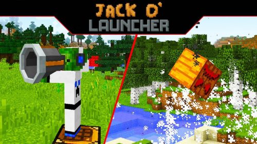 Jack O’ Launcher Mod 1.14.4, 1.12.2 (Portable Explosive Jack-O’-Lantern Launcher) Thumbnail