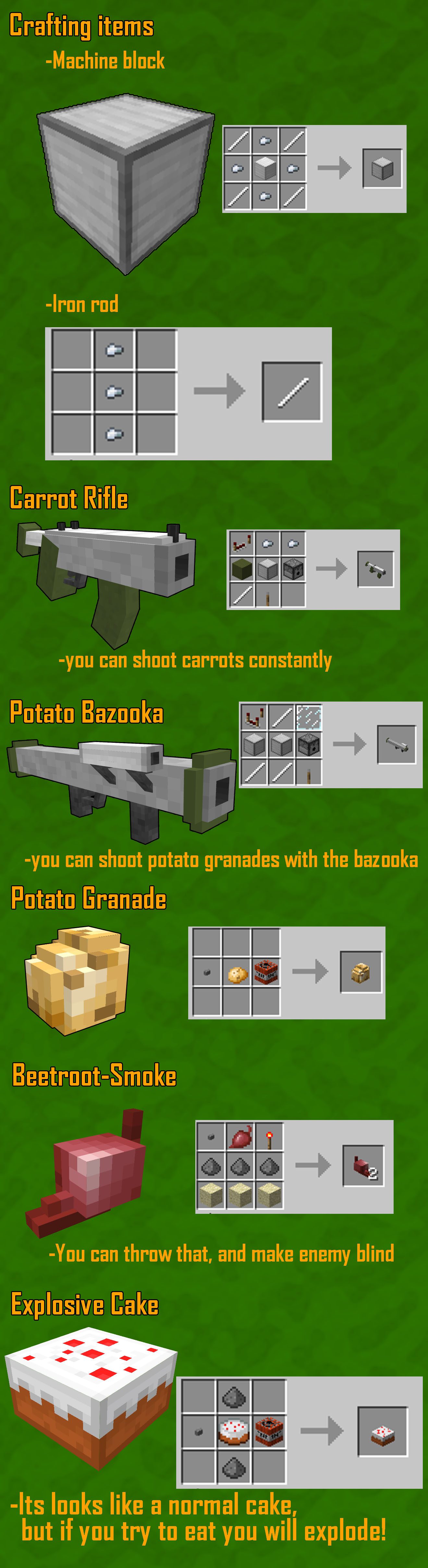 MT Garden Arsenal Mod (1.18.1, 1.17.1) - Carrot Rifle, Potato Bazooka,... 3