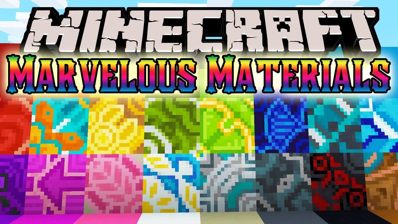 Marvelous Materials Mod 1.16.5, 1.15.2 (World of Color) 1