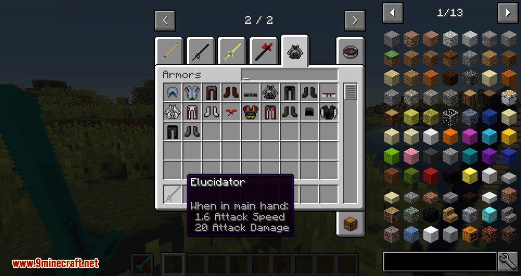 MoreSwordOnline Mod (1.16.5, 1.12.2) - Epic Swords from Sword Art Online 3