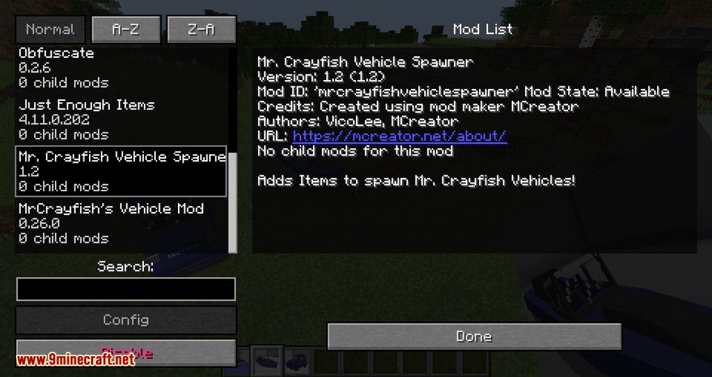 MrCrayfish's Vehicle Spawner Mod 1.12.2 (Commands For Spawning All Vehicles) 10