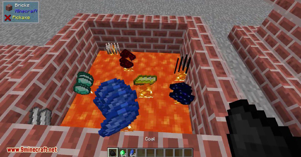 Popcorn Smelting Mod 1.12.2 (Smelting Items by Dropping them in Lava) 8