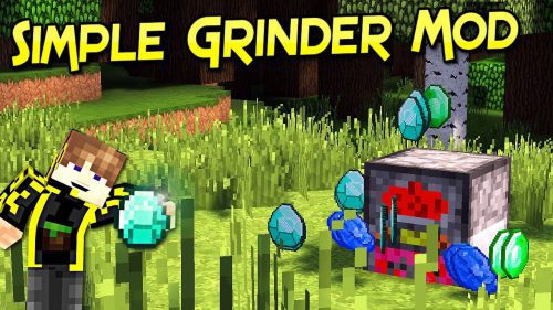 Simple Grinder Mod (1.20.4, 1.19.4) – Duplicate Your Diamonds And Minerals Thumbnail