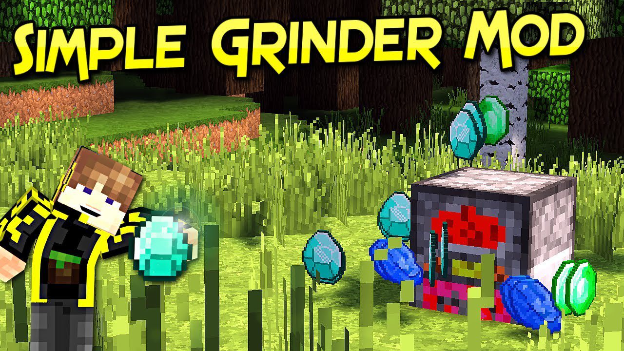 Simple Grinder Mod (1.20.4, 1.19.4) - Duplicate Your Diamonds And Minerals 1