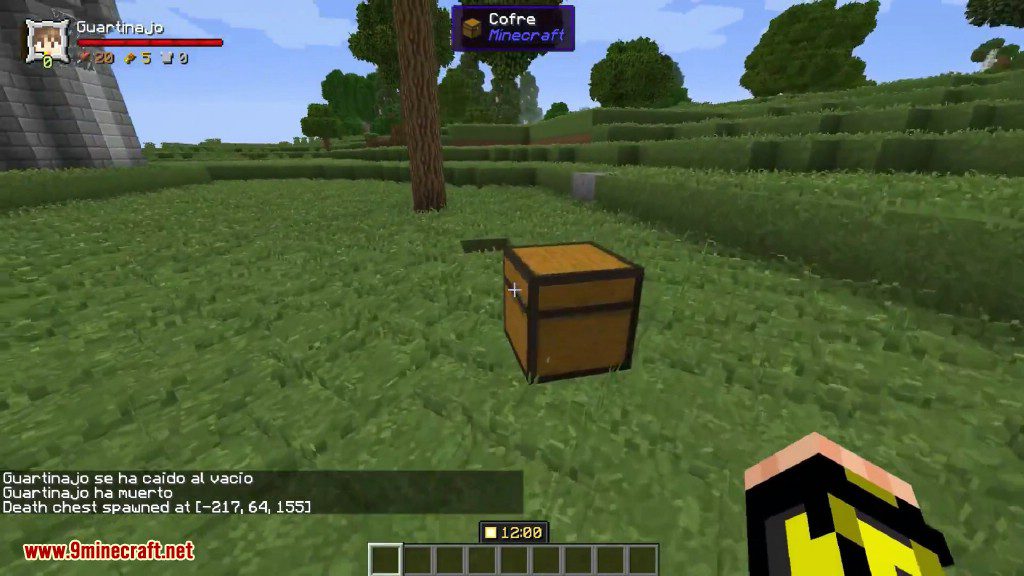 Vanilla Death Chest Mod 1.16.5, 1.15.2 (Recover Your Stuff Easily) 6