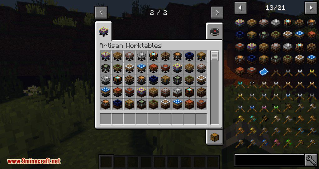 Artisan Worktables Mod 1.16.5, 1.12.2 (Too Many Themed Worktables) 4