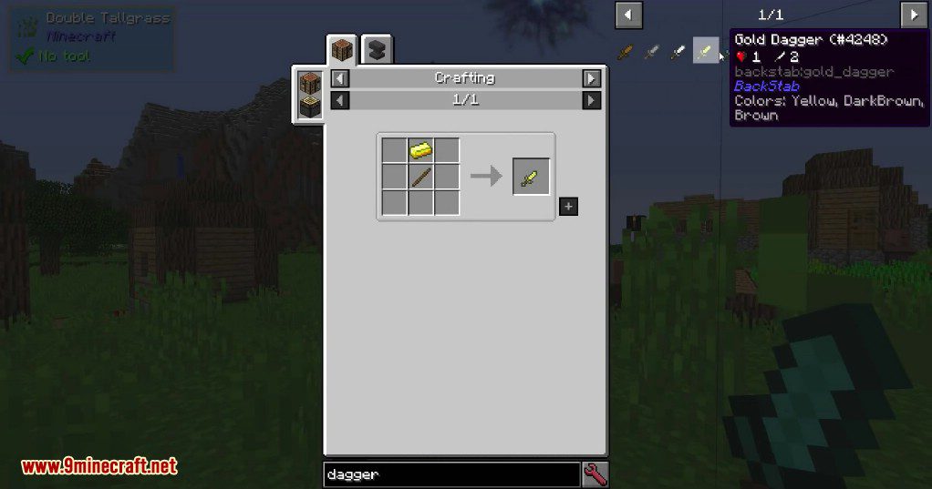 BackStab Mod (1.18.2, 1.16.5) - Daggers that can BackStab 11