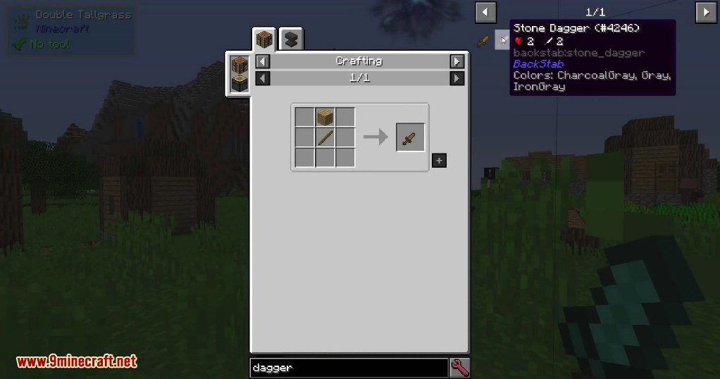 BackStab Mod (1.18.2, 1.16.5) - Daggers that can BackStab 12