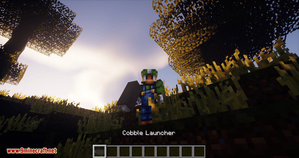 Cobble Launcher Mod 1.12.2 (Fire Them With Cobble Gun) 3