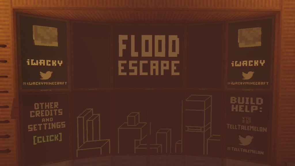 Flood Escape Map 1.13.2 for Minecraft 1