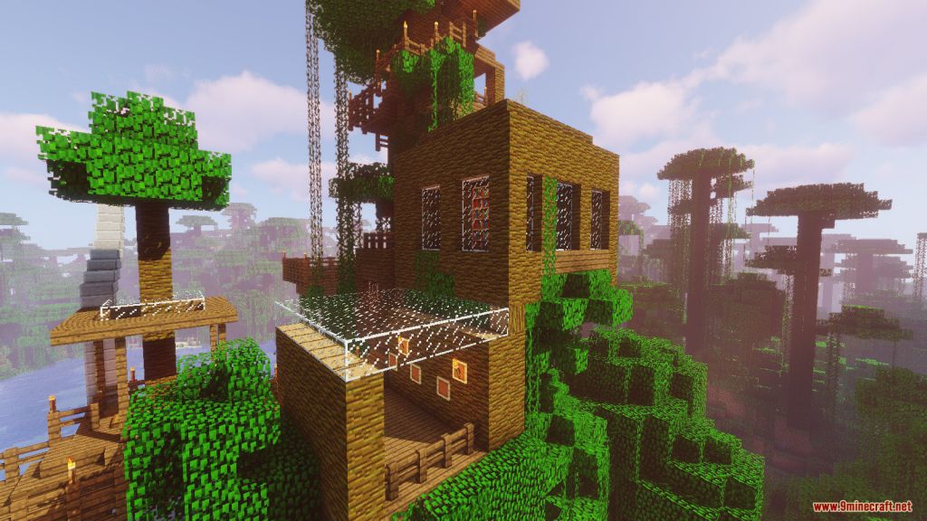 Happy Treehouse Survival Map 1.13.2 for Minecraft 11