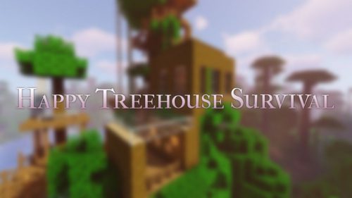 Happy Treehouse Survival Map 1.13.2 for Minecraft Thumbnail