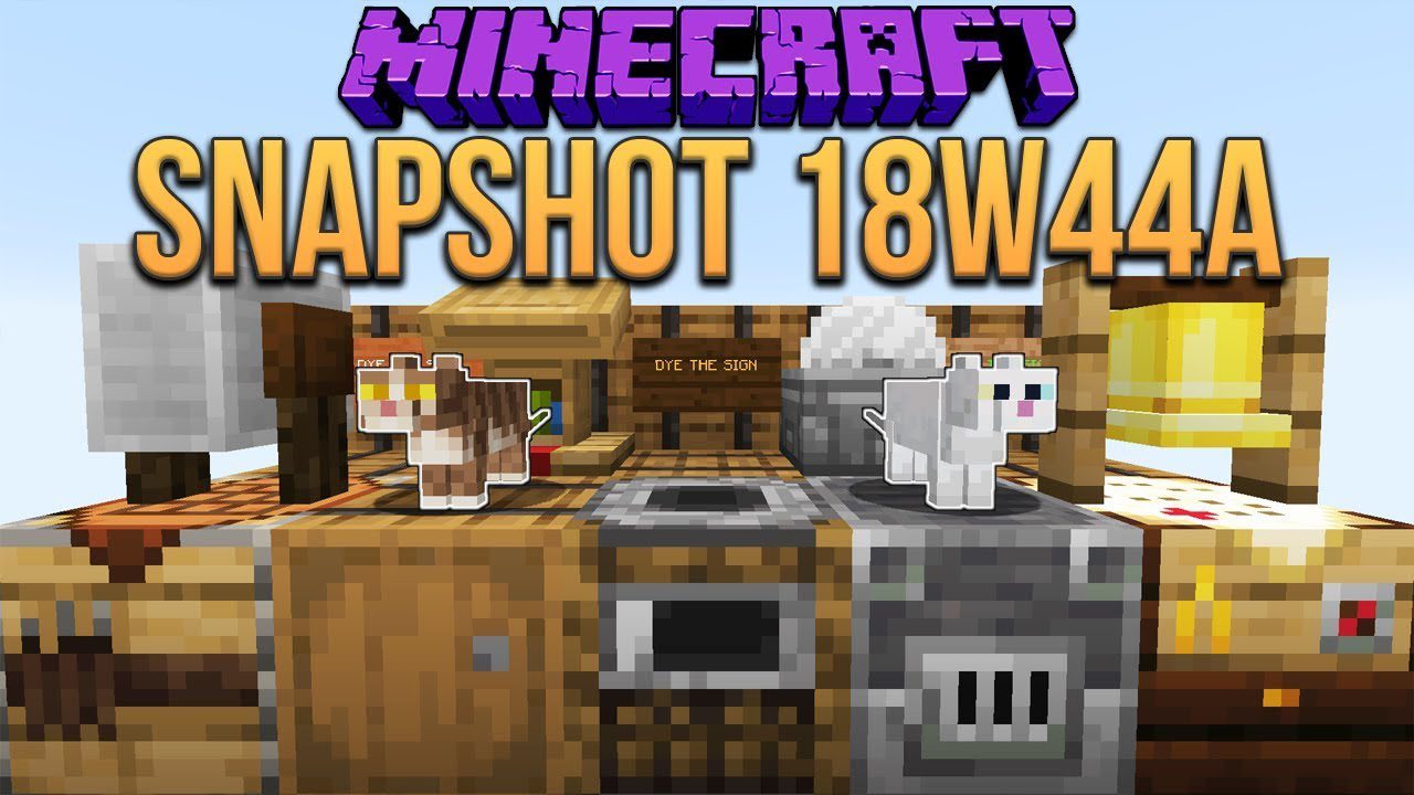 Minecraft 1.14 Snapshot 18w44a (Blast Furnace, Stonecutter, Grindstone...) 1