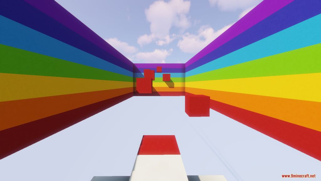 The Rainbow Parkour Map 1.12.2, 1.12 for Minecraft 4