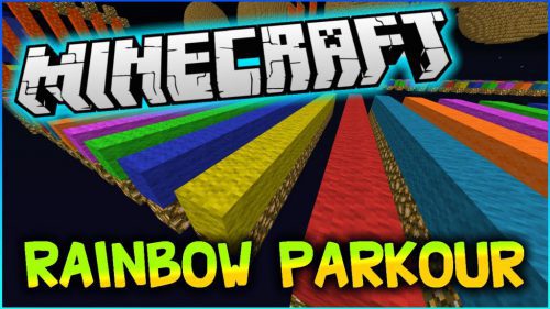 The Rainbow Parkour Map 1.12.2, 1.12 for Minecraft Thumbnail