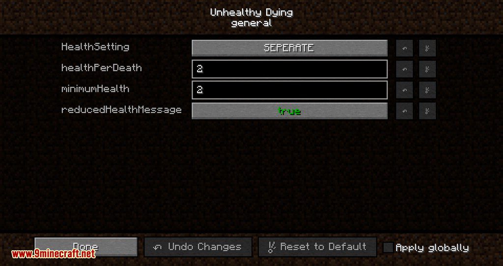 Unhealthy Dying Mod (1.20.1, 1.19.4) - Not a Normal Death 3