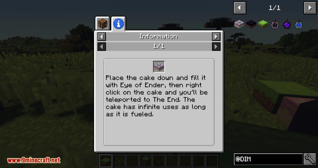 Dimensional Edibles Mod 1.12.2, 1.11.2 (End Cake Mod Reborn) 8