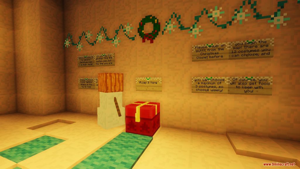 Find The Button: Santa's Village Map 1.13.2 for Minecraft 13