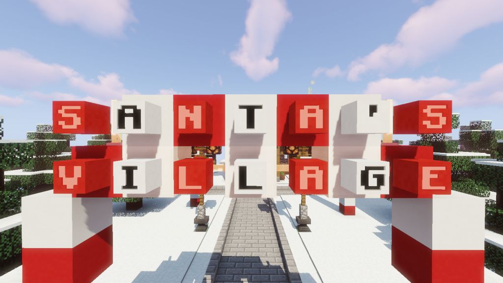 Find The Button: Santa's Village Map 1.13.2 for Minecraft 1