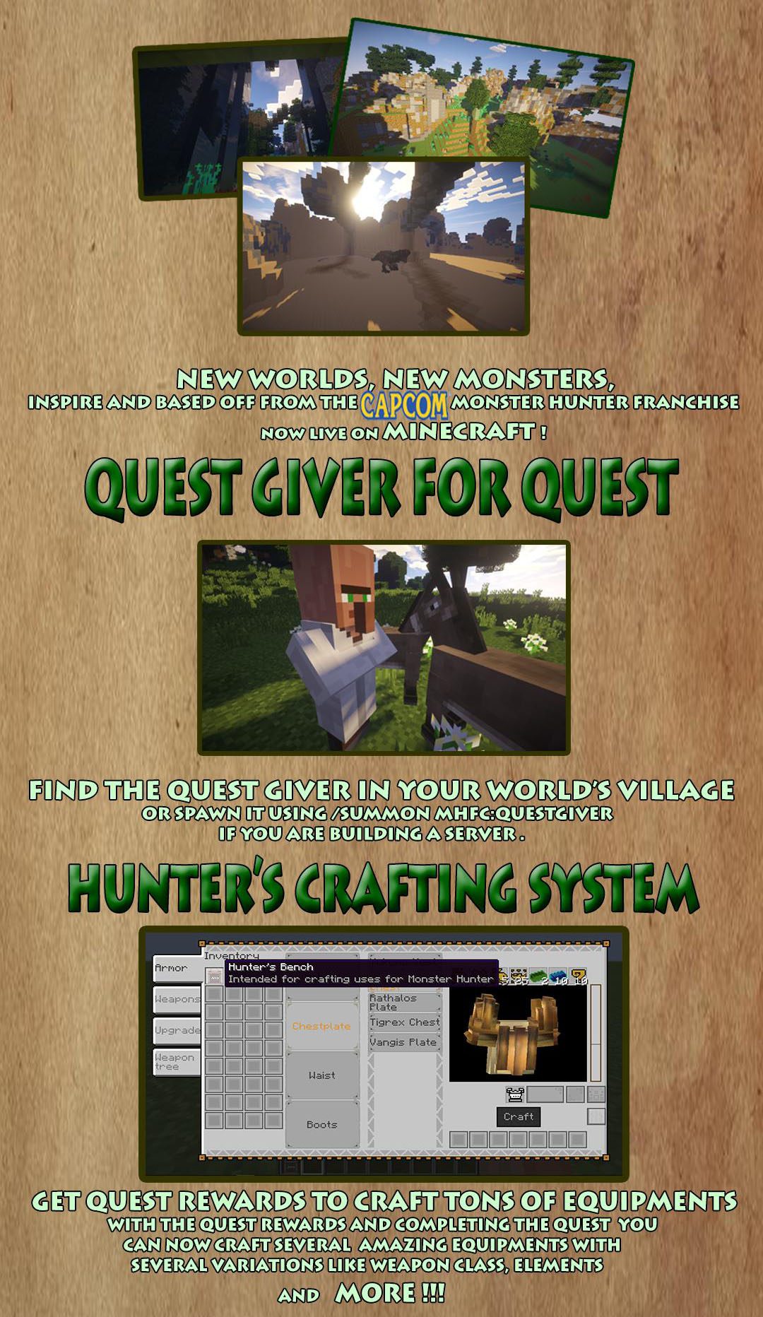 Monster Hunter Frontier Craft Mod 1.12.2, 1.11.2 (Explore New Worlds) 2