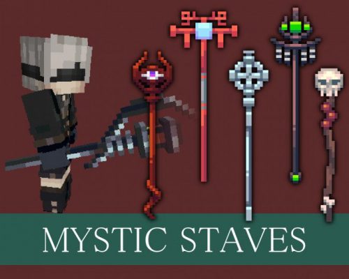 Transform Bows to Staves Resource Pack (1.13.2, 1.12.2) – Texture Pack Thumbnail