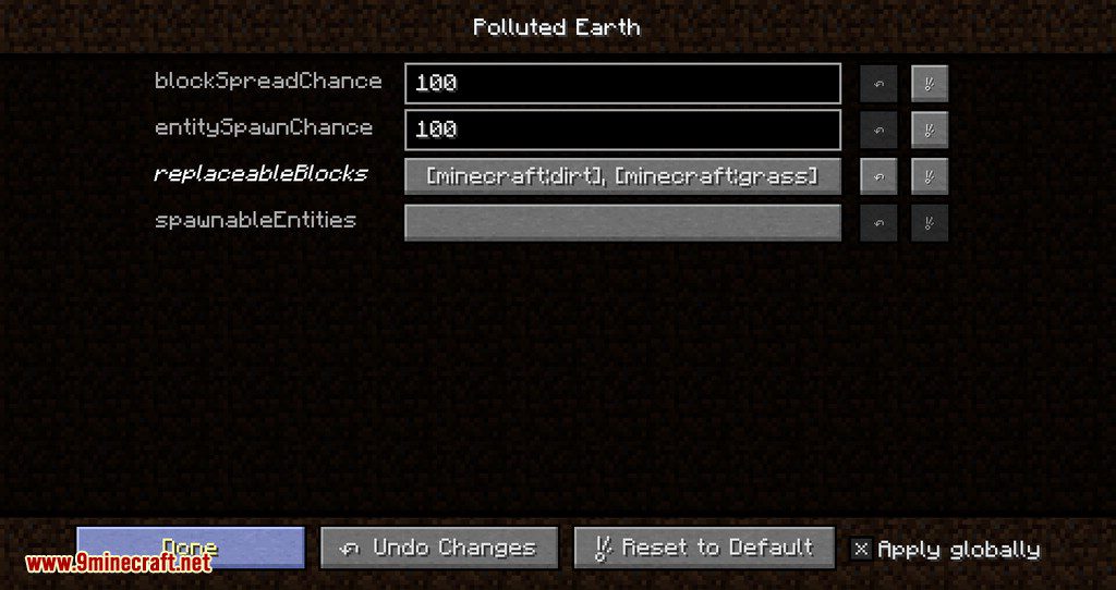 Polluted Earth Mod 1.15.2, 1.12.2 (Endless Spawn Everything) 11