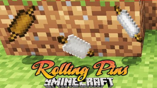 Rolling Pins Mod 1.12.2 (A Melee Weapon) Thumbnail