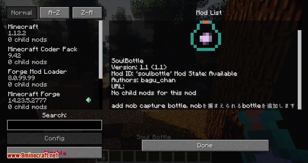 Soul Bottle Mod 1.12.2 (Carry Pets, Creatures In Bottle) 8