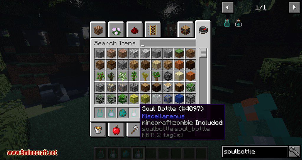 Soul Bottle Mod 1.12.2 (Carry Pets, Creatures In Bottle) 9