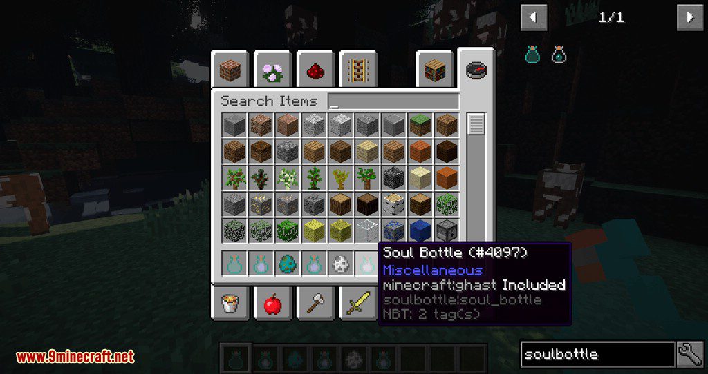 Soul Bottle Mod 1.12.2 (Carry Pets, Creatures In Bottle) 10