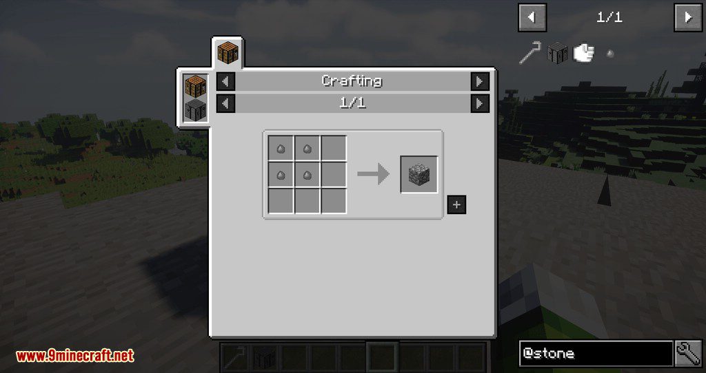 StoneBlock Utilities Mod 1.12.2 (Add Stone Crook, Stone Workbench At The Beginning) 5