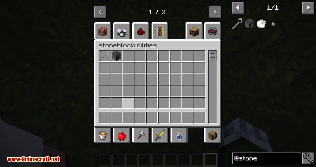 StoneBlock Utilities Mod 1.12.2 (Add Stone Crook, Stone Workbench At The Beginning) 11