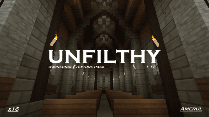 Unfilthy Resource Pack 1.12.2, 1.11.2 1