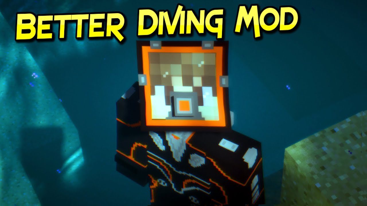 Better Diving Mod 1.16.5, 1.12.2 (Work Like Fish in Water) 1