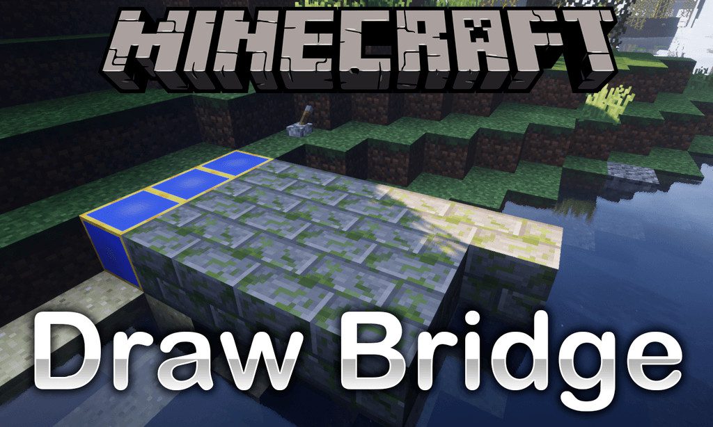 Draw Bridge Mod 1.16.5, 1.15.2 (Auto Place and Remove Bridges) 1