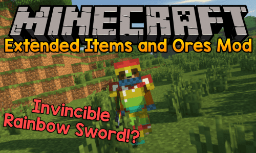 Extended Items and Ores Mod 1.18.1, 1.12.2 (Invincible Rainbow Sworld?) Thumbnail