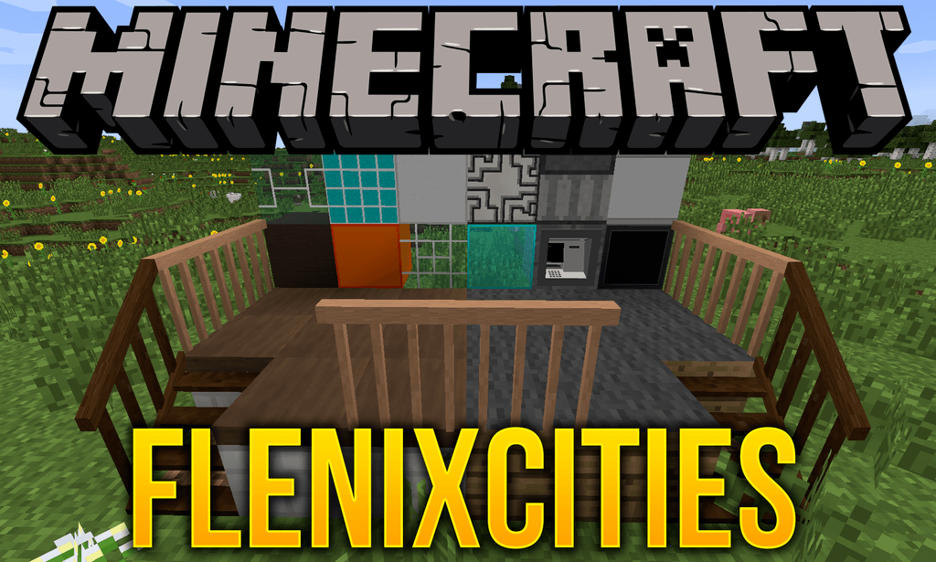 Flenix Cities Mod 1.7.10 (Decorative Things to Build a City) 1